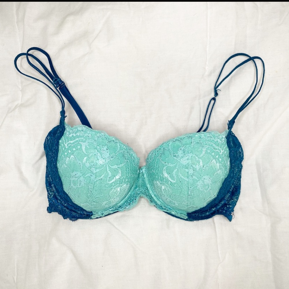 PINK Bra Lace Floral Victoria’s Secret Bright